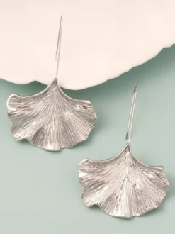 Boucles d'oreilles en alliage de feuille de ginkgo pour femmes 2026