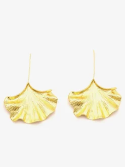 Boucles d'oreilles en alliage de feuille de ginkgo pour femmes 2026