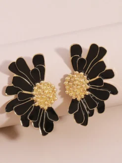 Boucles d'oreilles en alliage de fleurs pour femmes 2026