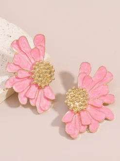 Boucles d'oreilles en alliage de fleurs pour femmes 2026