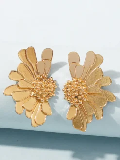 Boucles d'oreilles en alliage de fleurs pour femmes 2026