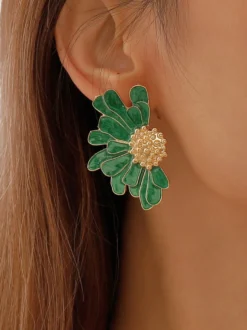 Boucles d'oreilles en alliage de fleurs pour femmes 2026