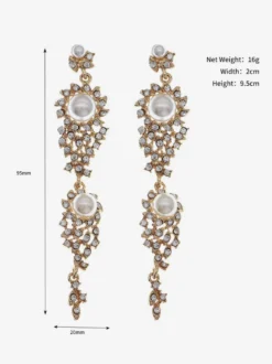 Boucles d'oreilles en argent pour adulte style vintage géométrique irrégulier bijoux de fiançailles