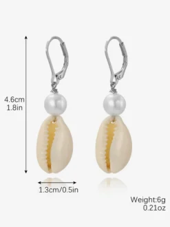 Boucles d'oreilles en forme de coquillage bohème pour femmes 2026
