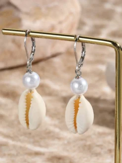 Boucles d'oreilles en forme de coquillage bohème pour femmes 2026