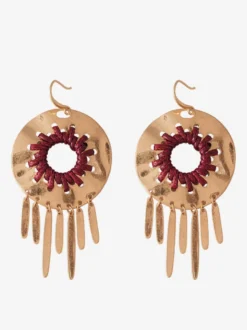 Boucles d'oreilles en métal gris style géométrique européen décontracté pour adulte. Bijou du quotidien.