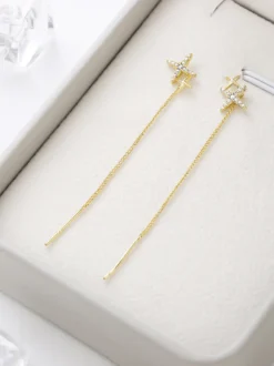 Boucles d'oreilles à pampilles en forme d'étoile à huit branches pour femmes 2026