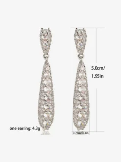 Boucles d'oreilles pendantes en argent pour adulte style baroque décontracté bijoux du quotidien