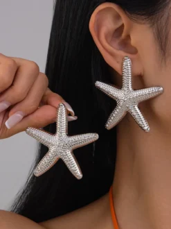 Boucles d'oreilles style océan en forme d'étoile de mer pour femmes 2026