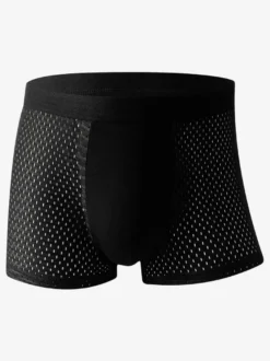 Boxer pour homme pantalon court sous-vêtement confortable noir