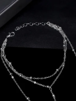 Bracelet de cheville en cristal tressé chaîne bijoux accessoire femmes et adultes