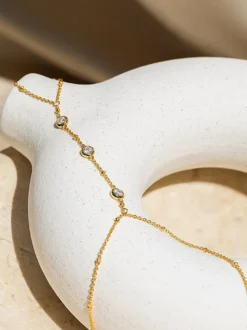 Bracelet Strass Minuscules Détails Perlés Bracelet Tendance Chic