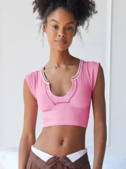 Camisole gris clair à col en U pour femmes sexy Camis