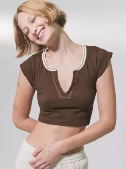 Camisole gris clair à col en U pour femmes sexy Camis