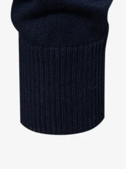 Cardigan Homme Pull Tricot Col Rabattu Hiver Noir Bleu