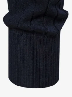 Cardigan Pour Hommes Pull En Tricot Col Polo Automne Marine Foncé Abricot