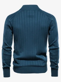 Cardigan Pour Hommes Pulls Simple Manches Longues Kaki Noir Veste
