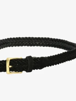 Ceinture en cuir tressé ceintures rétro en détresse pour femmes avec boucle