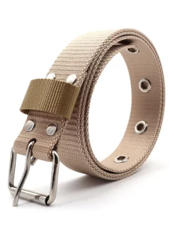 Ceinture Homme Nylon Chic Nylon Alliage de Zinc Ceinture Orange Décontractée Quotidienne