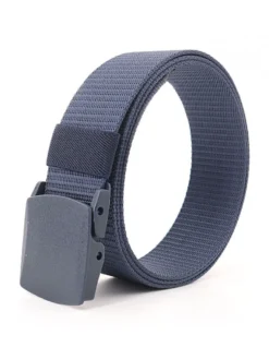 Ceinture Hommes Chic En Toile Bleu