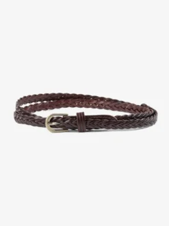 Ceinture élégante en cuir avec boucle en métal ceintures polyvalentes de couleur unie pour femmes