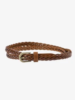 Ceinture élégante en cuir avec boucle en métal ceintures polyvalentes de couleur unie pour femmes