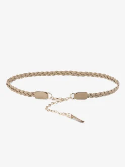 Ceinture élégante en cuir de vache tressé robes ceintures de chemise avec franges