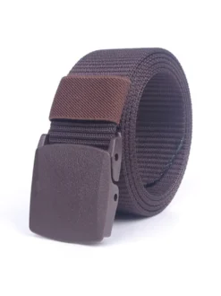 Ceinture Élégante Hommes En Toile Bleu Foncé