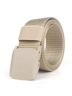 Ceinture Élégante Hommes En Toile Bleu Foncé