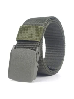 Ceinture Élégante Hommes En Toile Bleu Foncé