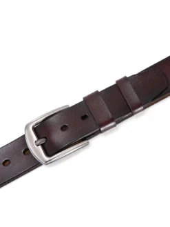 Ceinture pour hommes en cuir PU Ceinture noire à la mode