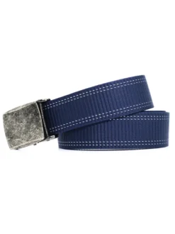 Ceinture Pour Hommes En Polyester Simple Bleu Foncé