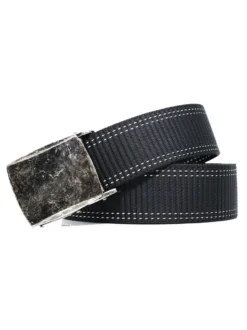 Ceinture Pour Hommes En Polyester Simple Bleu Foncé