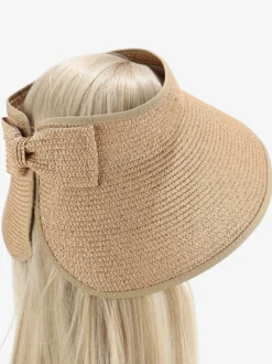 Chapeau de paille de plage vide protection solaire d'été chapeau de soleil pliable à large bord 2026