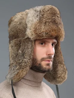 Chapeaux Fourrée Homme Moderne Hiver Cadeau Noël