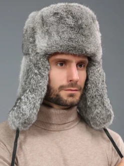 Chapeaux Fourrée Homme Moderne Hiver Cadeau Noël