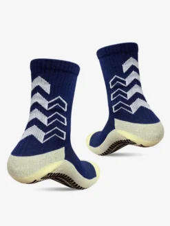 Chaussettes De Sport Épaisses Basket-Ball Bleues Respirantes Lot De 3 Paires Adultes Enfants Entraînement