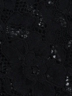 Chemisier bustier noir sexy à manches longues et découpes en dentelle style corset pour femme - Tenue de soirée printanière 2026