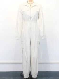 Combinaison cargo avec taille élastique et poches pour femme 2026