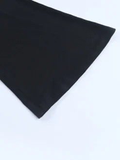 Combinaison évasée à lacets pour femme - Combinaison moulante à manches longues en dentelle florale gothique noire - Tenue de soirée printanière 2026