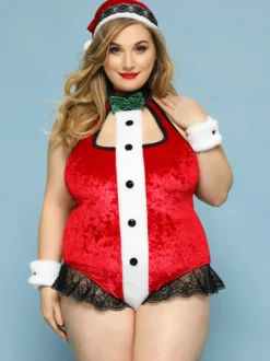 Costumes 3 pièces pour ensembles de robes attrayantes de Noël