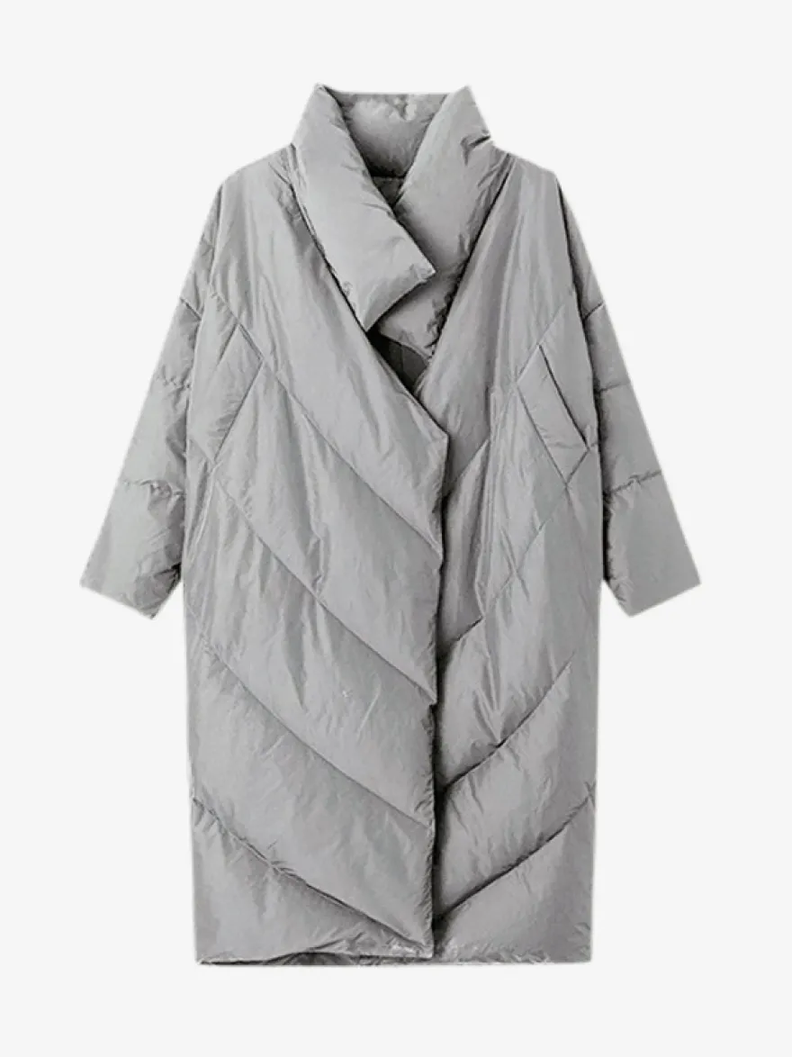 Doudoune Long Oversize En Duvet De Canard En Coupe Ample Manteau Femme