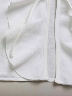Ensemble bohème à volants 2 pièces pour femme - Haut court à manches longues et nœud sur le devant et short - Tenue de vacances d'été à la plage 2026