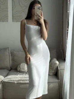 Ensemble coordonné 3 pièces en maille : robe maxi cardigan long et robe nuisette pour femme (collection 2026)