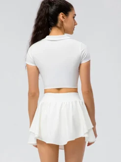 Ensemble de sport de tennis à manches courtes pour femmes Running Activewear