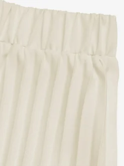 Ensemble deux pièces abricot chic à col bijou et jupe sans manches