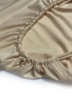 Ensemble deux pièces abricot décontracté quotidien : haut à manches courtes et col rond lacé pantalon