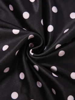 Ensemble deux pièces à pois haut court à col montant zippé et short imprimé Star Girl
