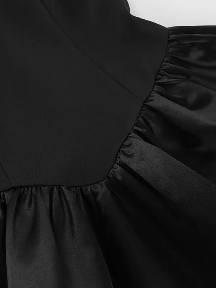 Ensemble élégant 2 pièces pour femme - Top tube péplum vintage et jupe midi fendue sur le côté - Tenue chic pour les fêtes d'été 2026