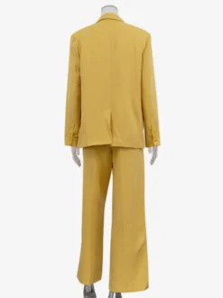 Ensemble 2 pièces jaune costume oversize et pantalon large pour l'automne 2026